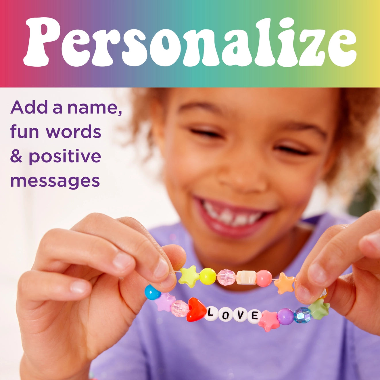 Bead Jewelry Jar Rainbow - DIY Bracelet - Born Childrens Boutique