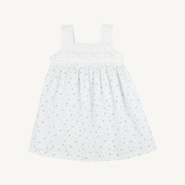 Babs Dress - Dunwoody Daisy & Worth Avenue White - Born Childrens Boutique