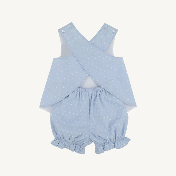 Bettye Bloomer Set - Sarasota Sky Dallas Dot - Born Childrens Boutique