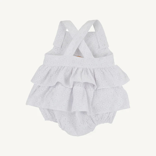 Blakely Bubble - Worth Ave White Eyelet - Born Childrens Boutique