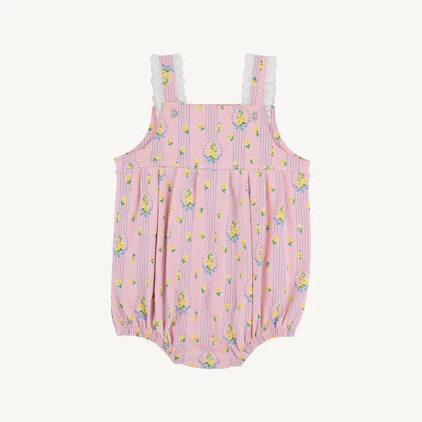 Branham Bubble - Central Park Posies with Worth Avenue White Eyelet - Born Childrens Boutique