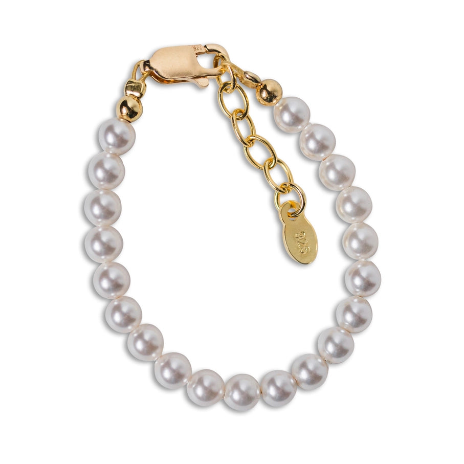 Gold Plated Pearl Bracelet - Born Childrens Boutique