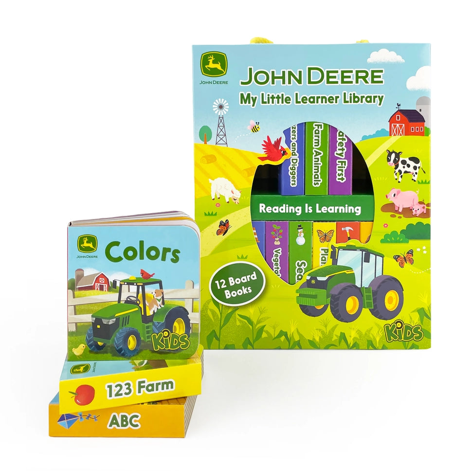 John Deere Kids My Little Learner Library Board Book Set - Born Childrens Boutique