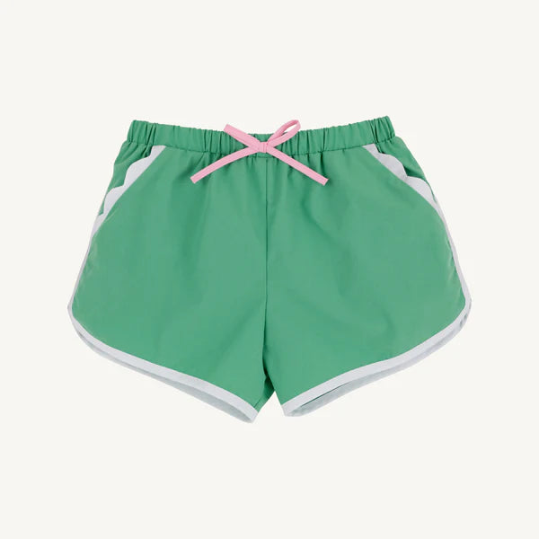 Cheryl Shorts - Gibson Island Green with Worth Avenue White - Born Childrens Boutique