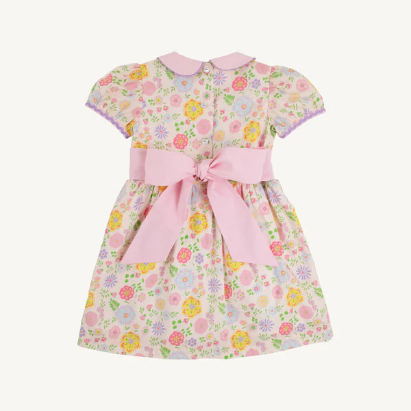 Cindy Lou Sash Dress - Boca Grande Begonia - Born Childrens Boutique