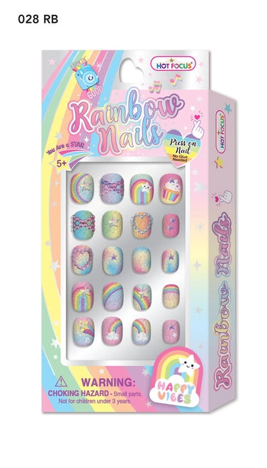 Rainbow Nails, Rainbow - Born Childrens Boutique