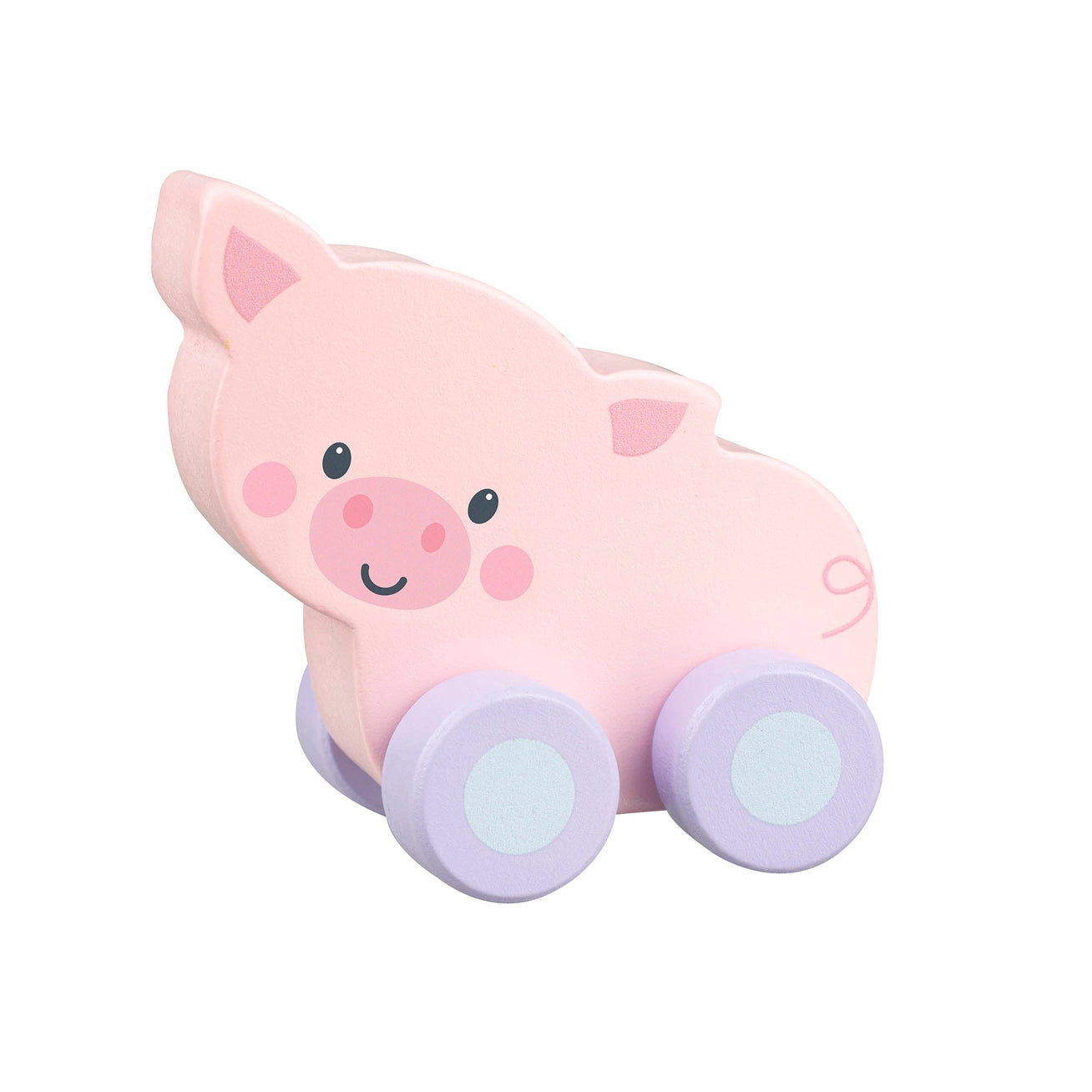 Pig First Wooden Push Toy - Born Childrens Boutique