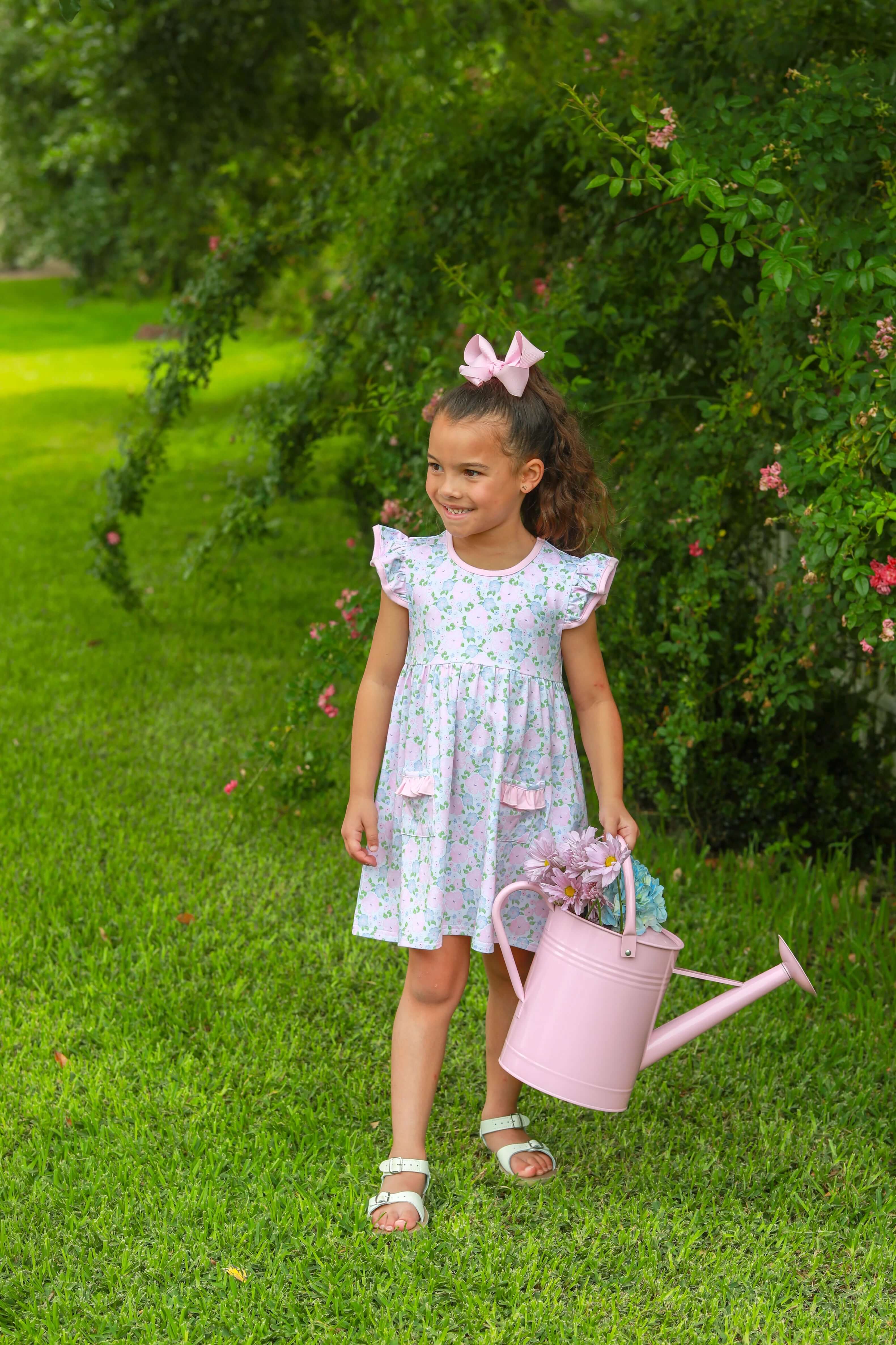 Floral Blossoms Dress - Born Childrens Boutique