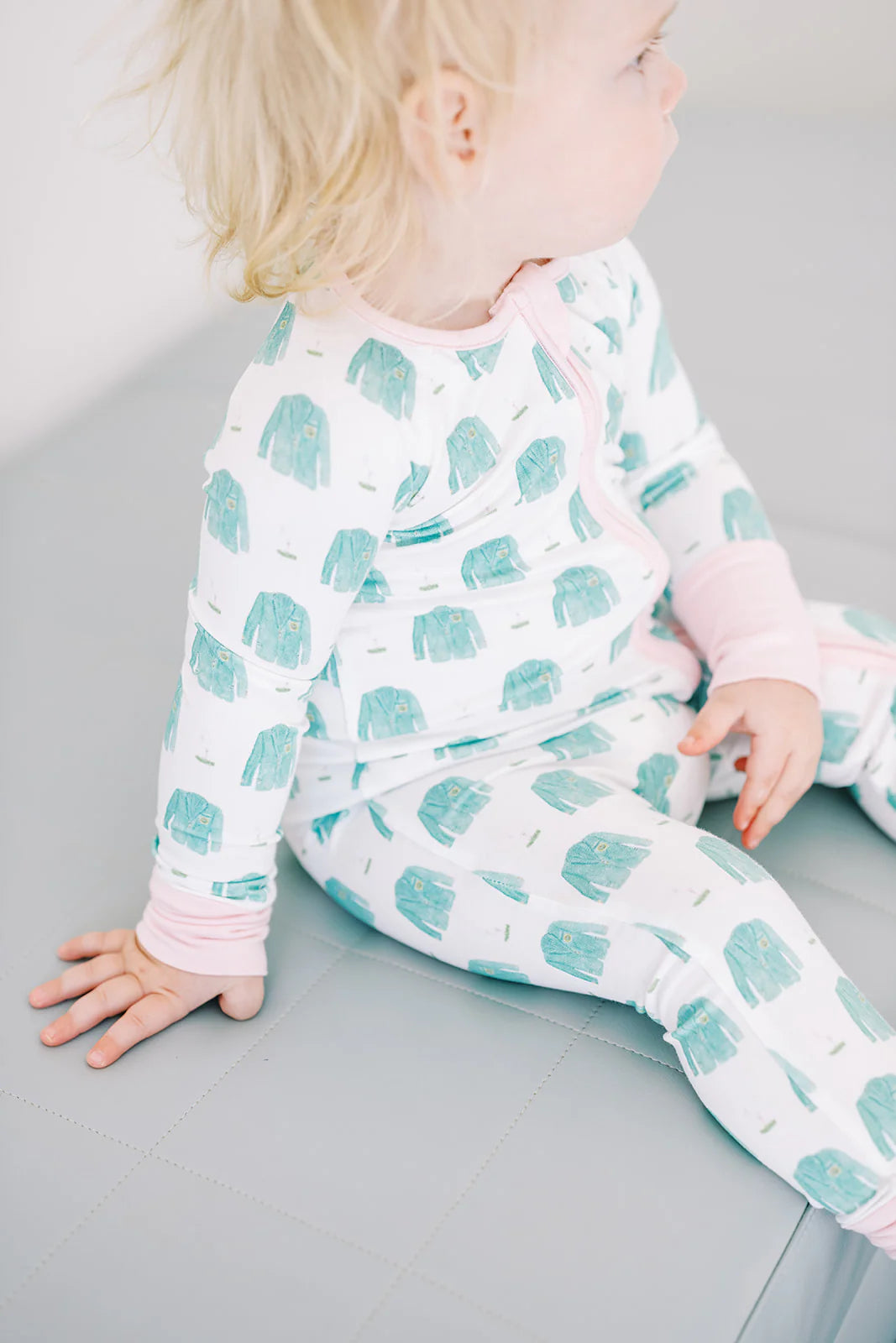 Sleep Romper - Pink Golf - Born Childrens Boutique