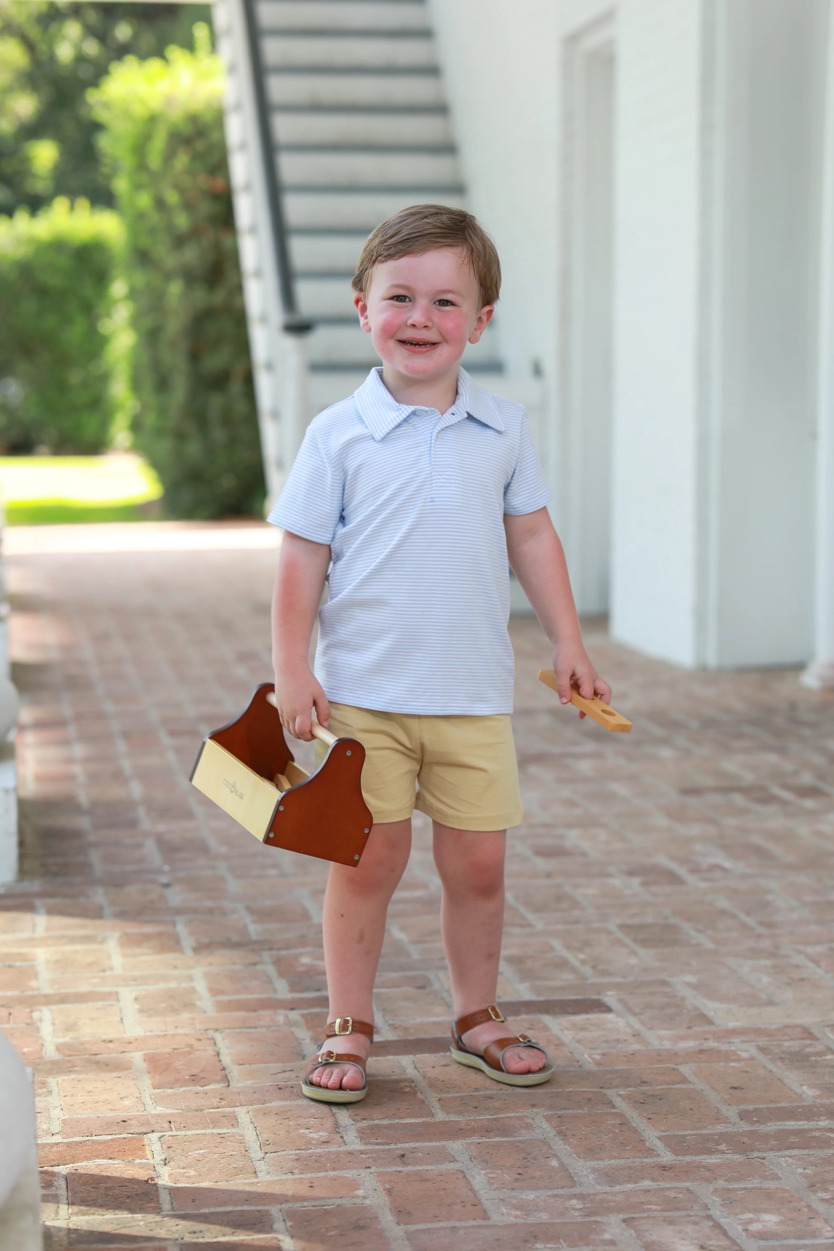 Henry Polo - Light Blue Stripe - Born Childrens Boutique