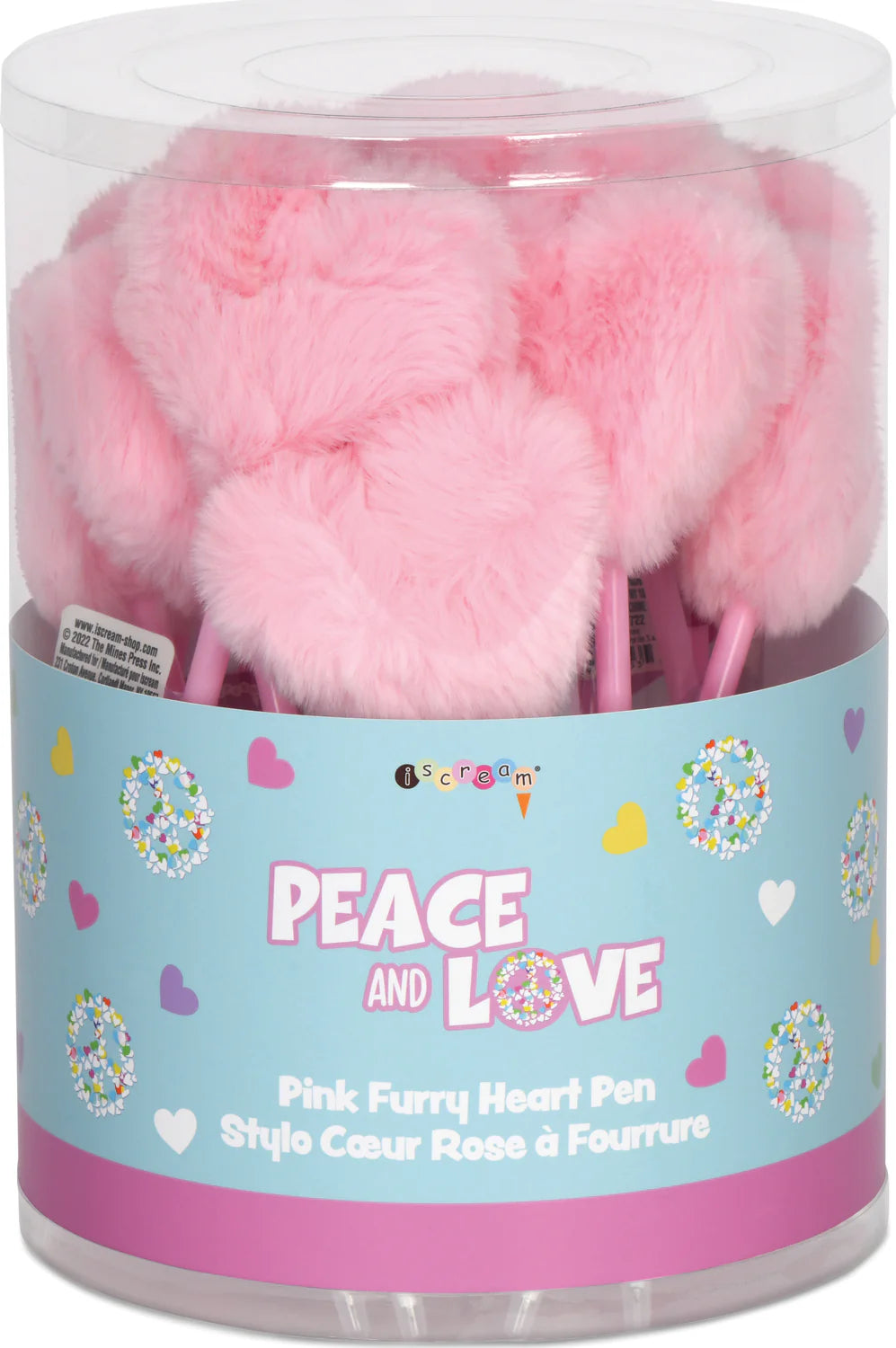 Pink Furry Hearts Pens - Born Childrens Boutique