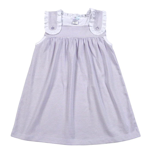 Baby Loren Purple Stripes Sun Dress - Born Childrens Boutique