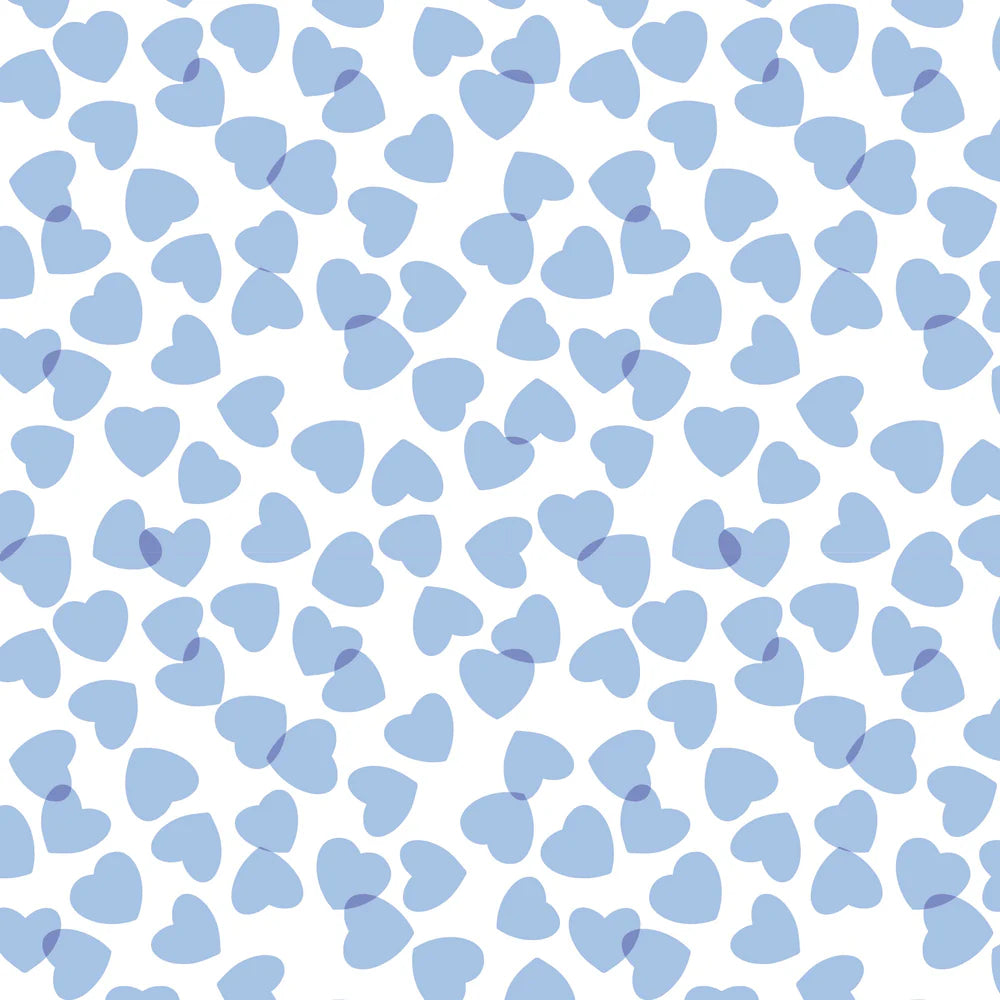 Grayson Pajamas Pant Set - Confetti Heart Blue - Born Childrens Boutique