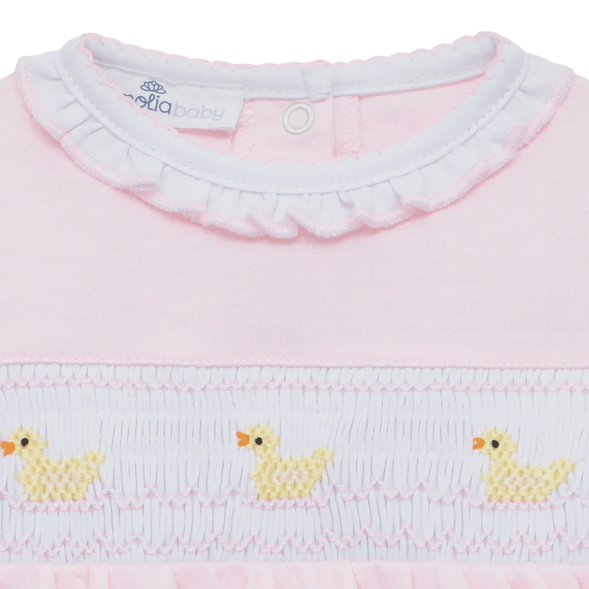 Little Duckling Classic Smocked Bubble Pink - Born Childrens Boutique