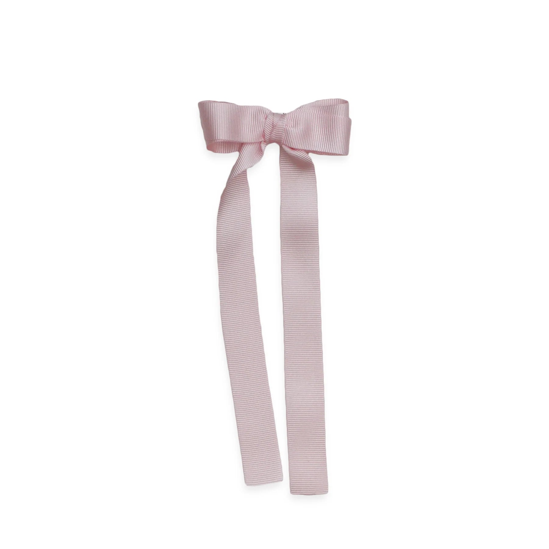 Grosgrain Long Tail Bow 6.5 in, Link Pink - Born Childrens Boutique
