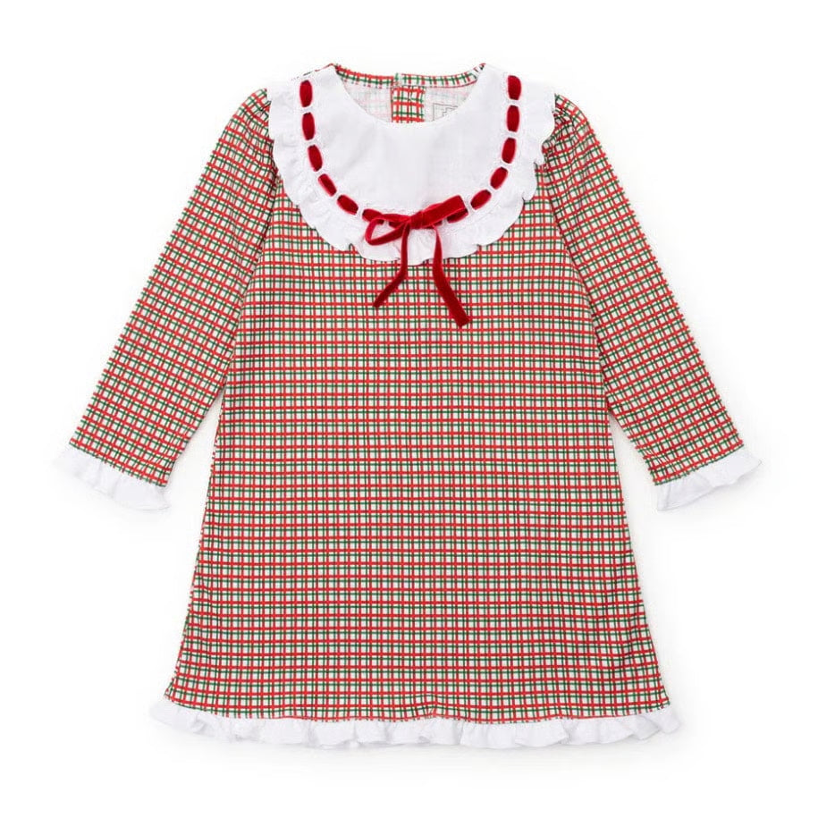 Emersyn Dress - Holiday Plaid - Born Childrens Boutique