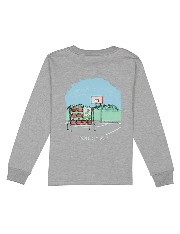 Basketball LS Light Heather Grey
