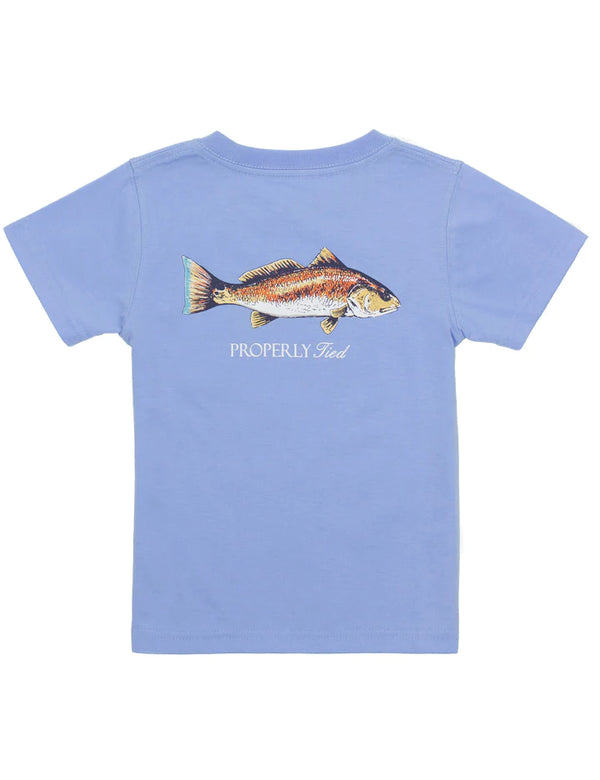 Redfish Short Sleeve - Light Blue - Born Childrens Boutique