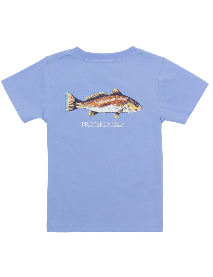 Redfish Short Sleeve - Light Blue - Born Childrens Boutique