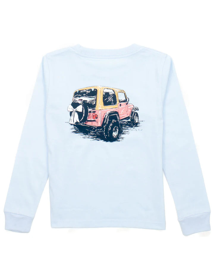 Pink Adventure LS Periwinkle - Born Childrens Boutique