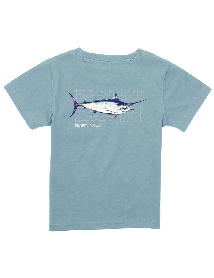 Swordfish SS Seafoam Shirt - Born Childrens Boutique
