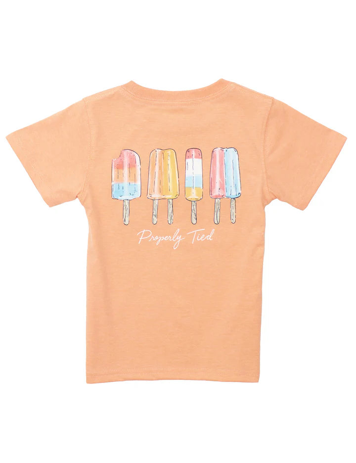 Girl Popsicle SS Melon - Born Childrens Boutique