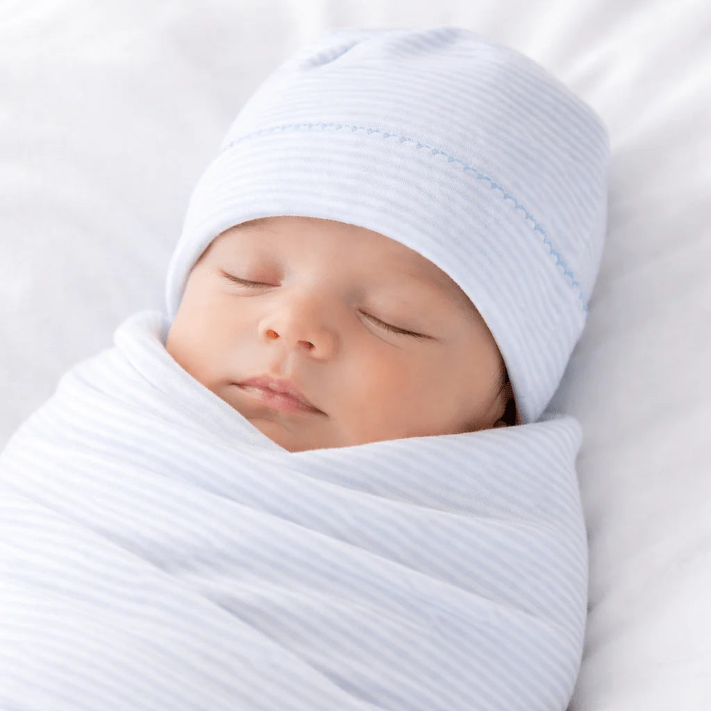 Mini Stripe Blue Hat - Born Childrens Boutique