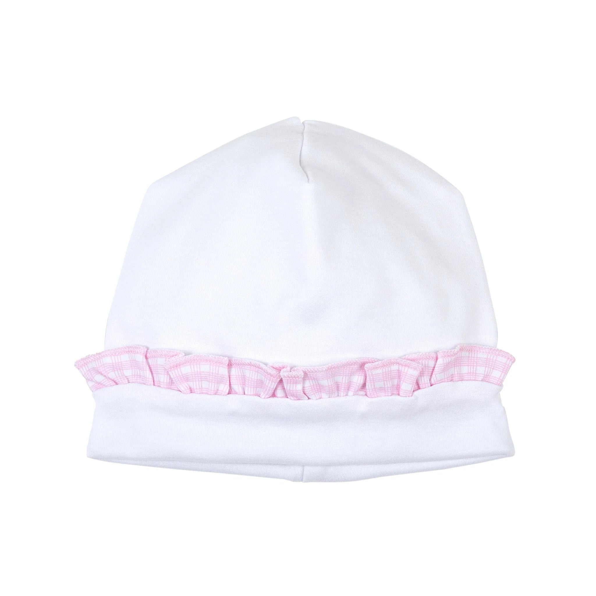 New Beginnings Pink Ruffle Hat - Born Childrens Boutique
