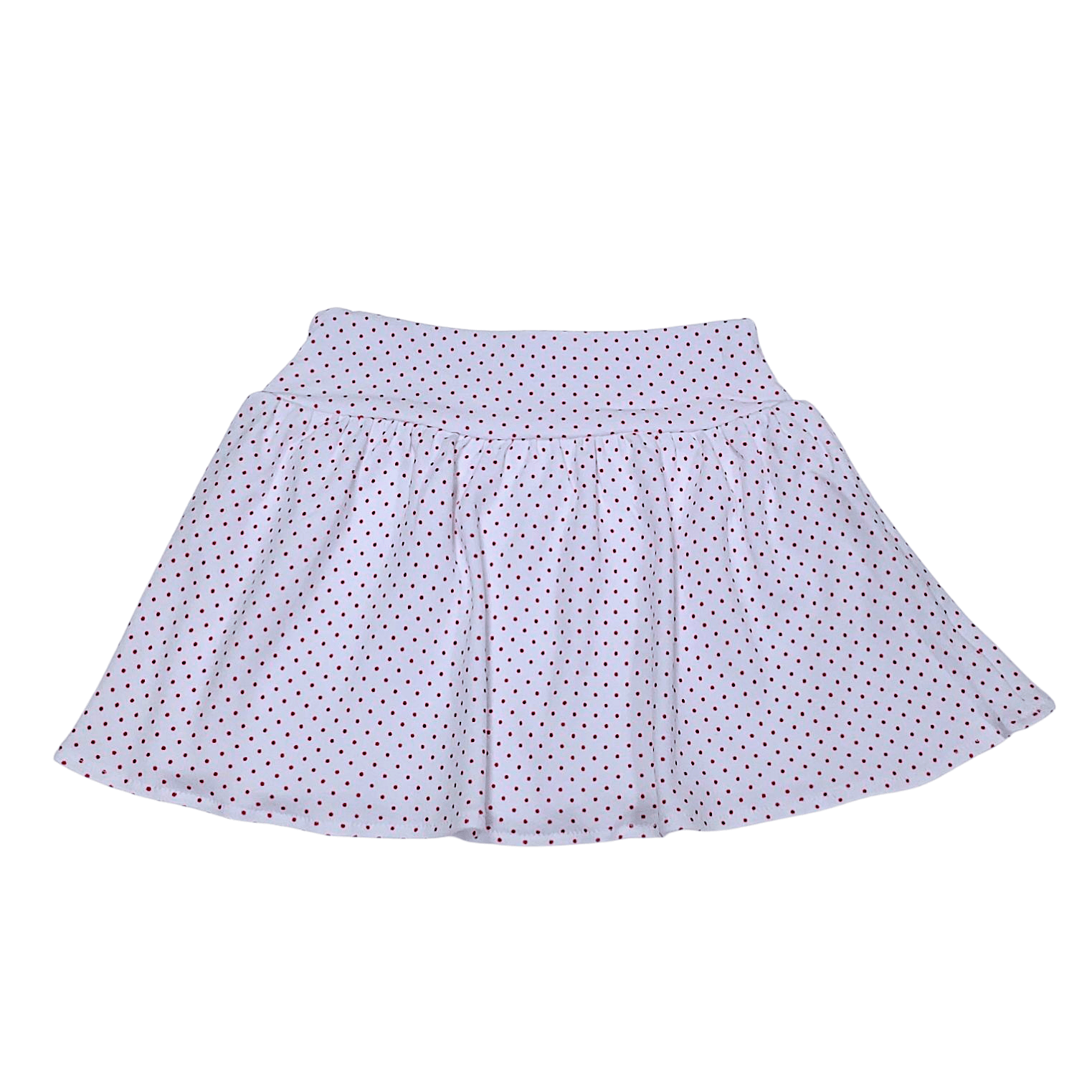 Gathered Skort Red Polkadot - Born Childrens Boutique