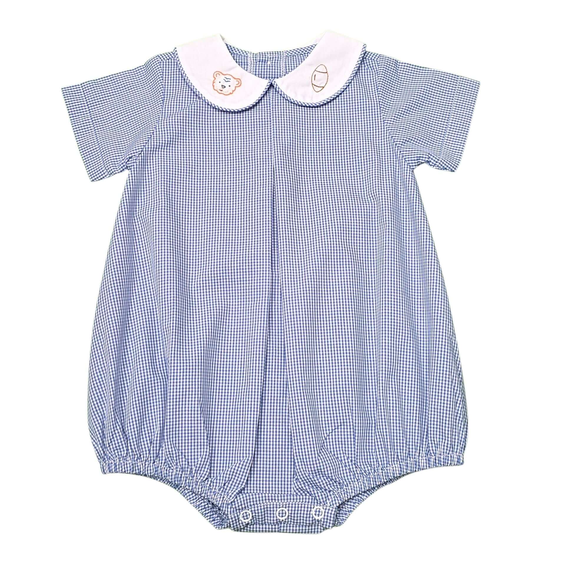 Tiger Navy/Orange Boy Bubble - Born Childrens Boutique