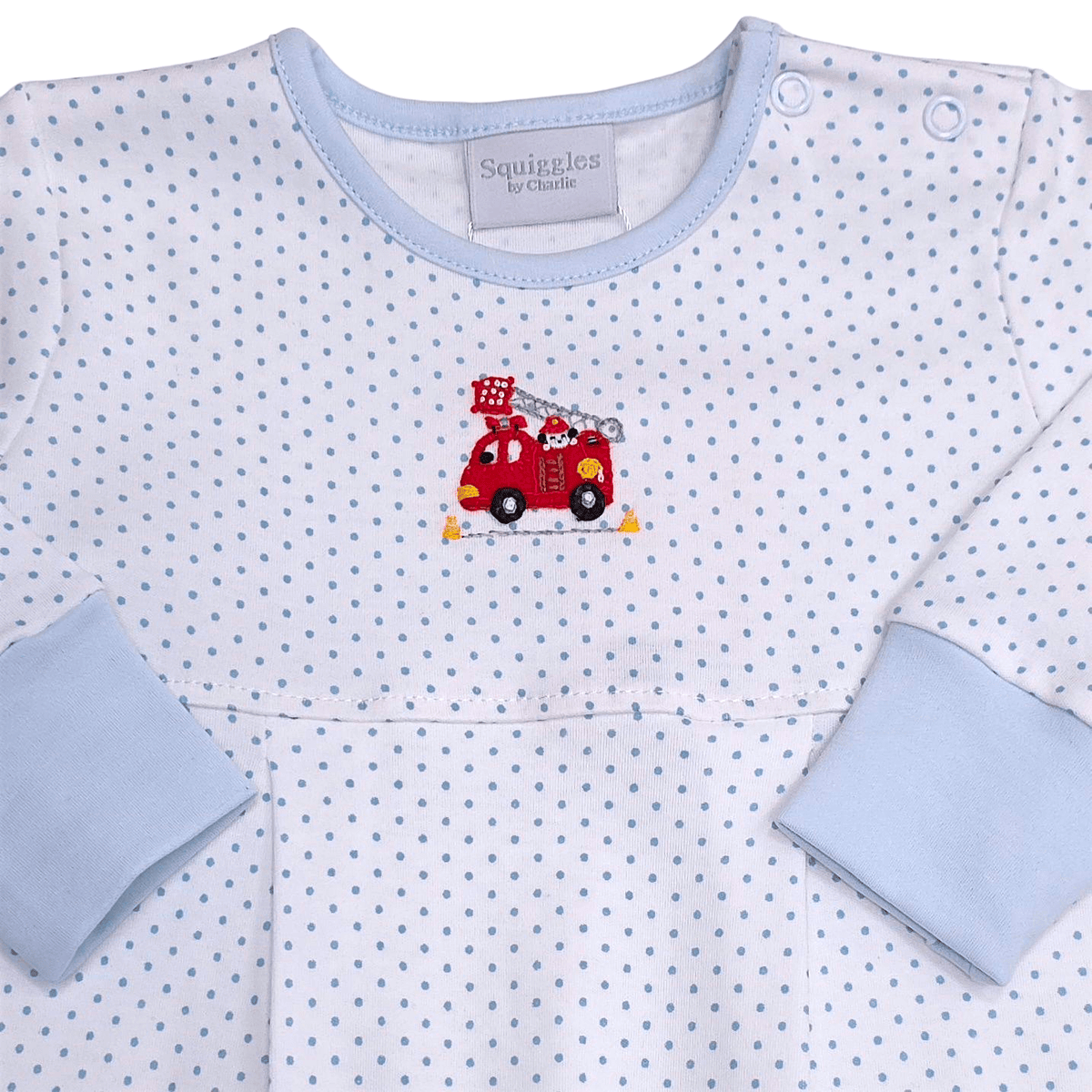 Firetruck Boy Romper - Born Childrens Boutique