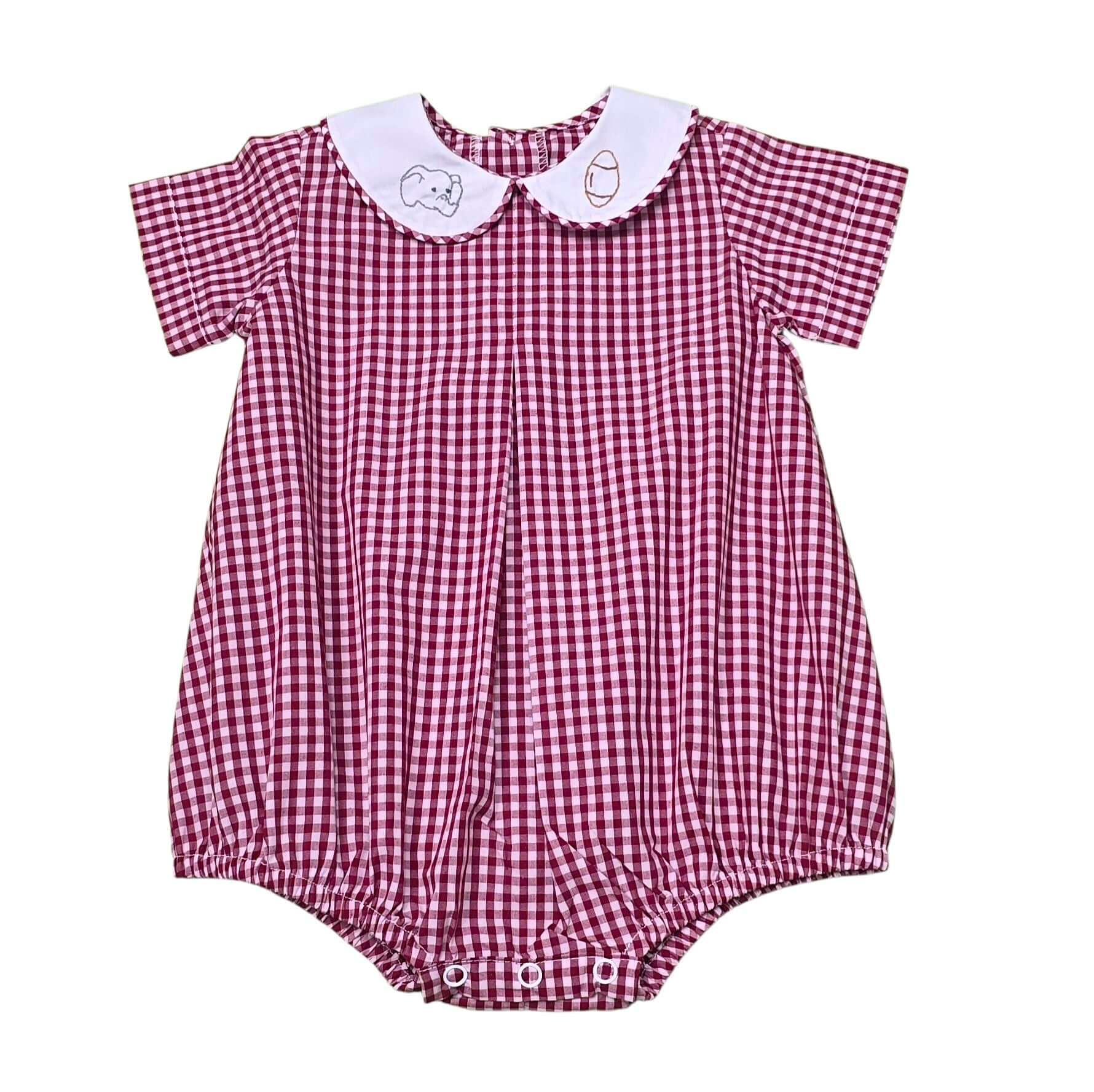 Elephant Crimson/Gray Boy Bubble - Born Childrens Boutique