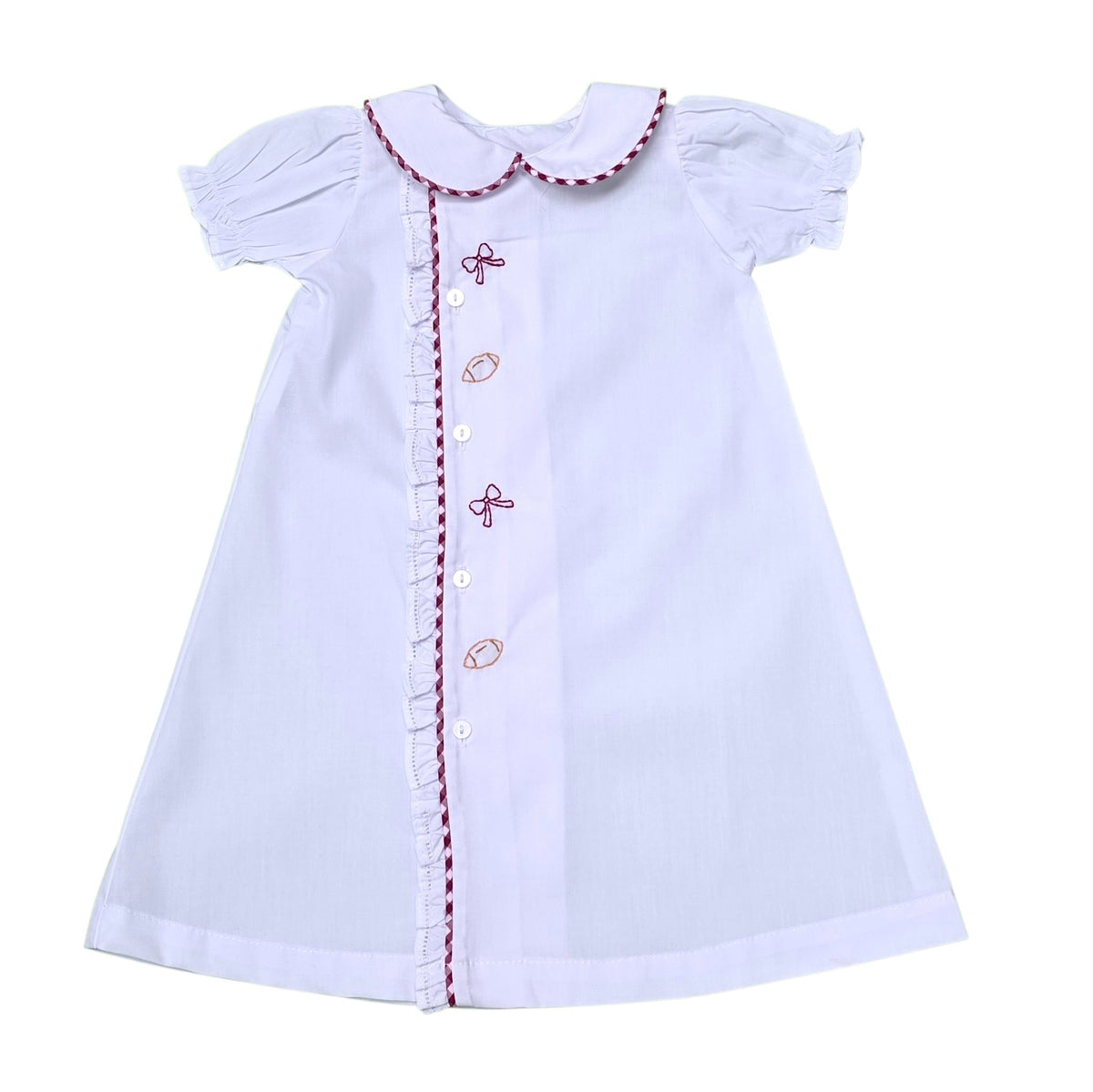 Elephant Crimson/Gray Daygown - Girl - Born Childrens Boutique