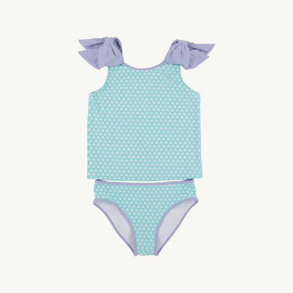 Snorkel Tour Tankini - Dunmore Doo-Dad with Lauderdale Lavender - Born Childrens Boutique