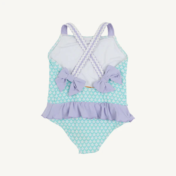 Taylor Bay Bathing Suit - Dunmore Doo-Dad with Lauderdale Lavender - Born Childrens Boutique