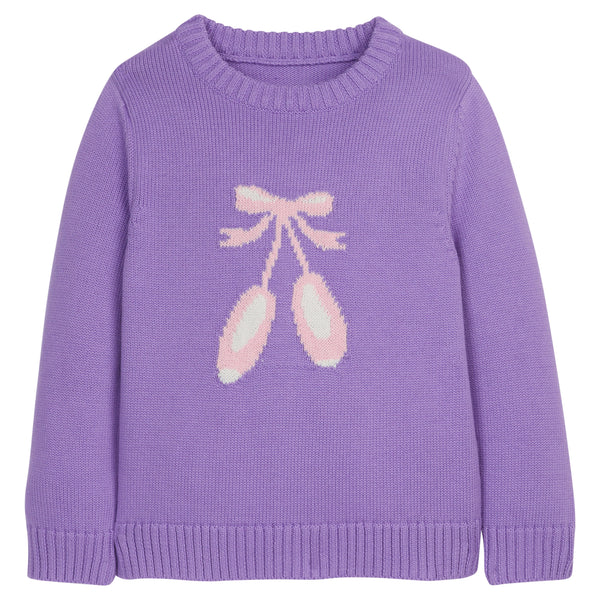 Intarsia Sweater - Purple Ballet - Born Childrens Boutique