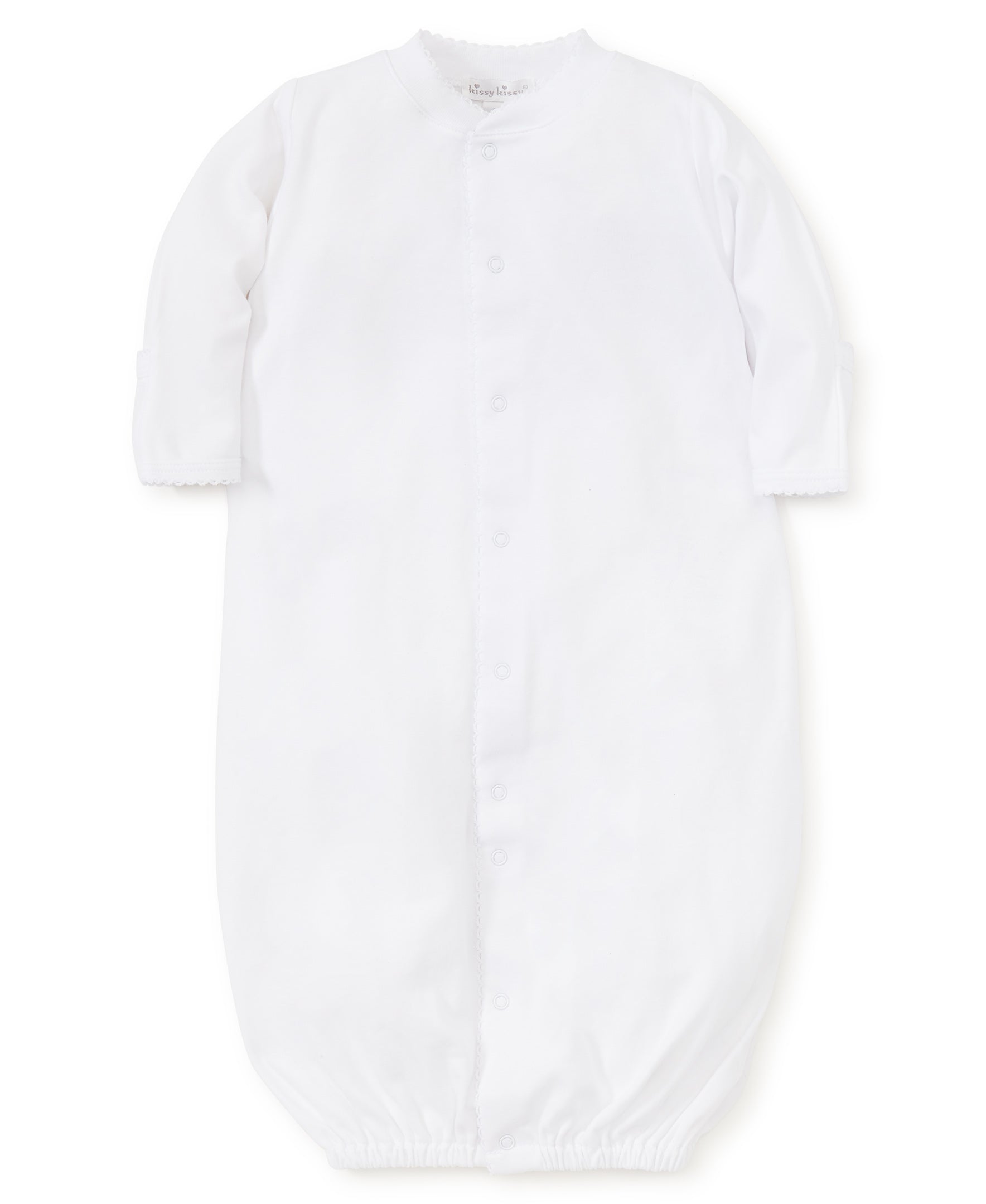 Basic Converter Gown White Trim - Born Childrens Boutique