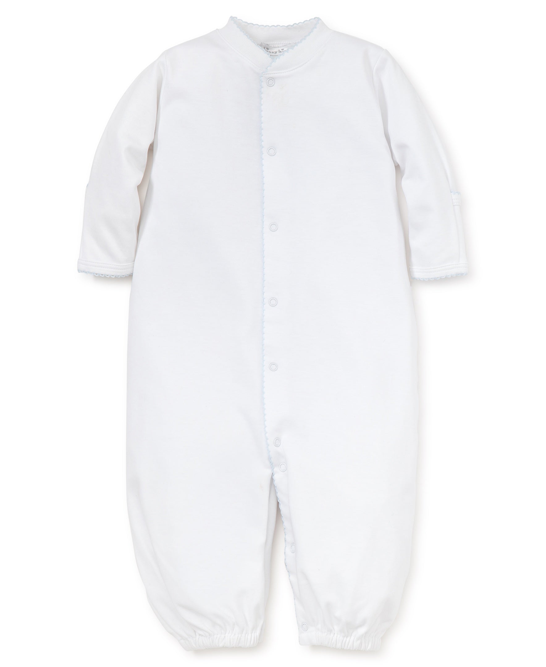 Basic Converter Gown Light Blue Trim - Born Childrens Boutique