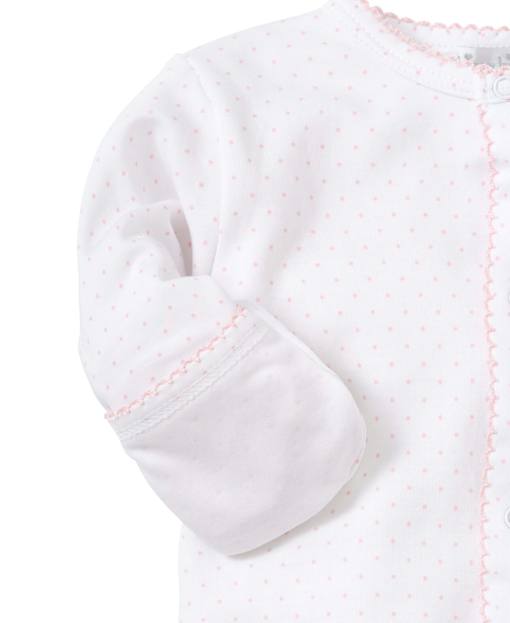Pink Dots Print Footie - Born Childrens Boutique