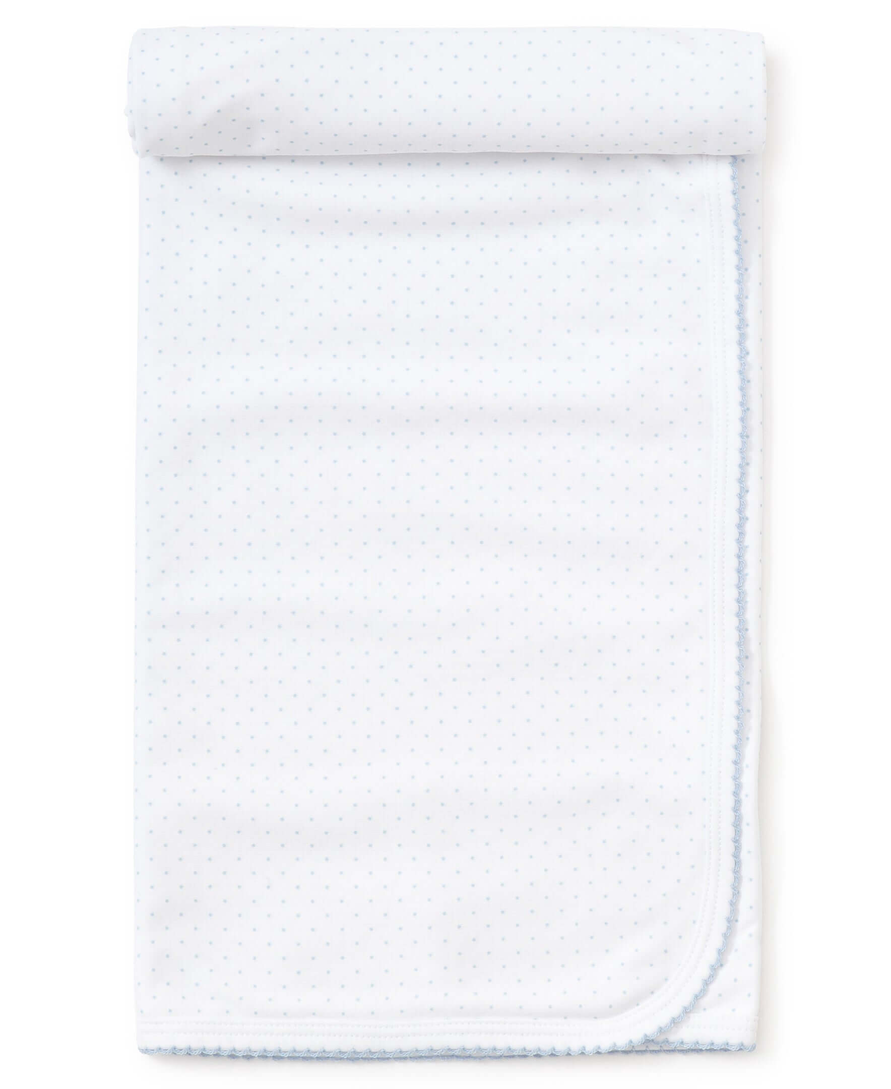 Light Blue Dots Print Blanket - Born Childrens Boutique