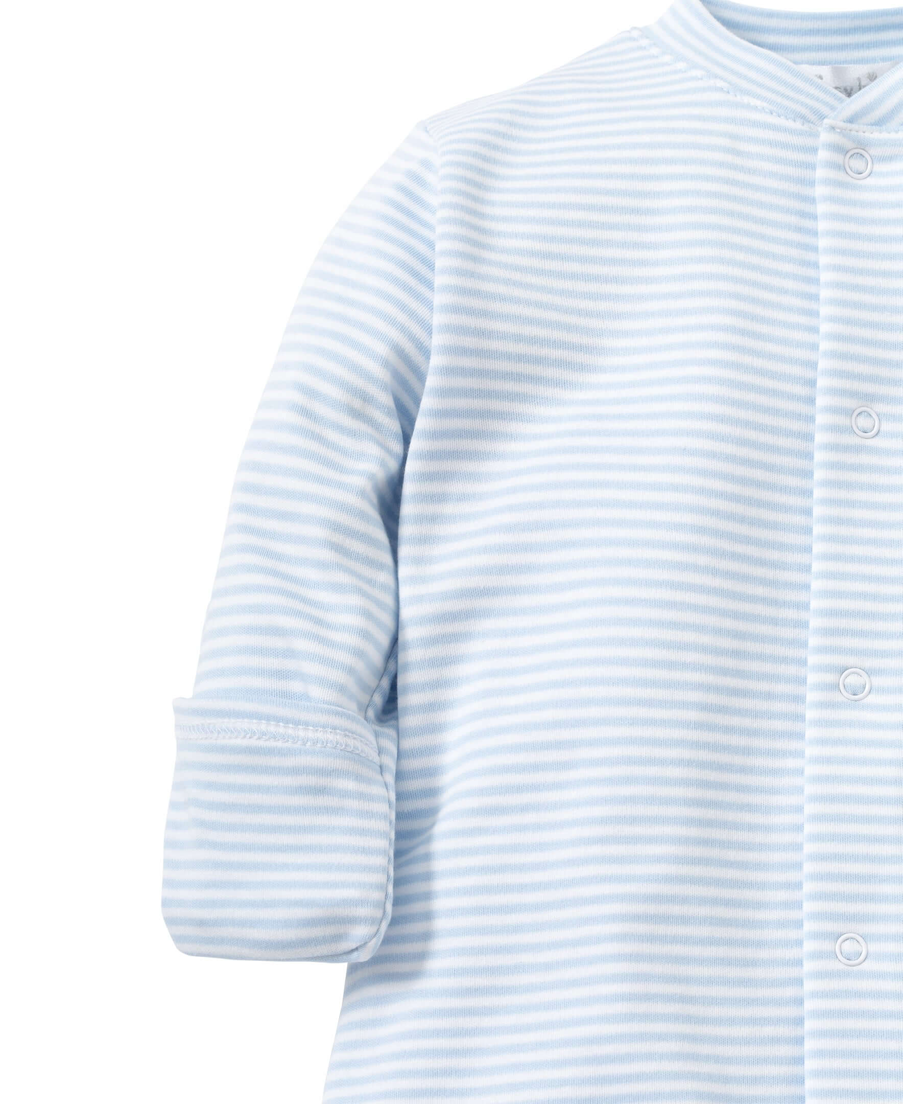 Light Blue Stripes Converter Gown - Born Childrens Boutique