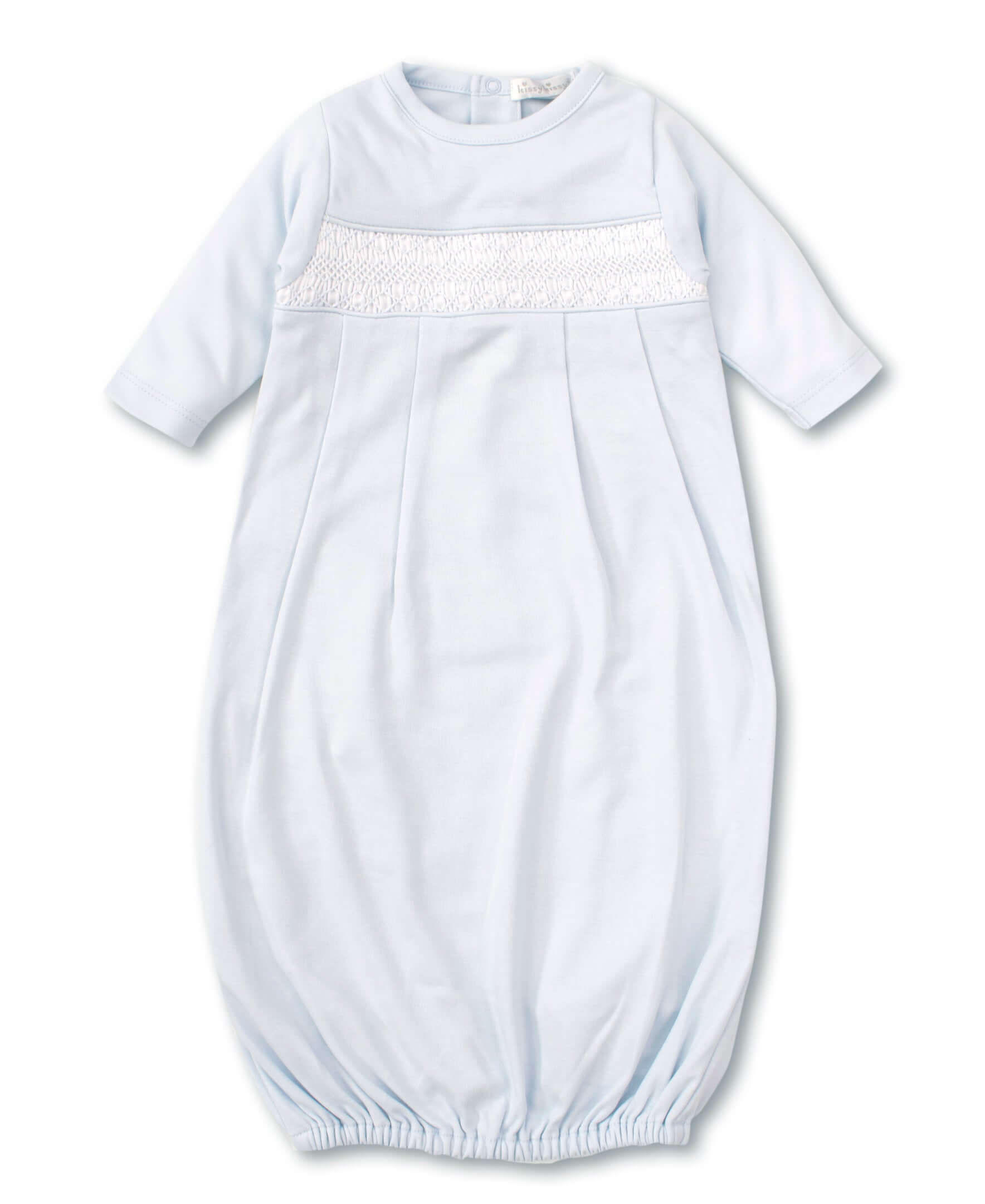 Charmed Blue Smocked Sack - Born Childrens Boutique