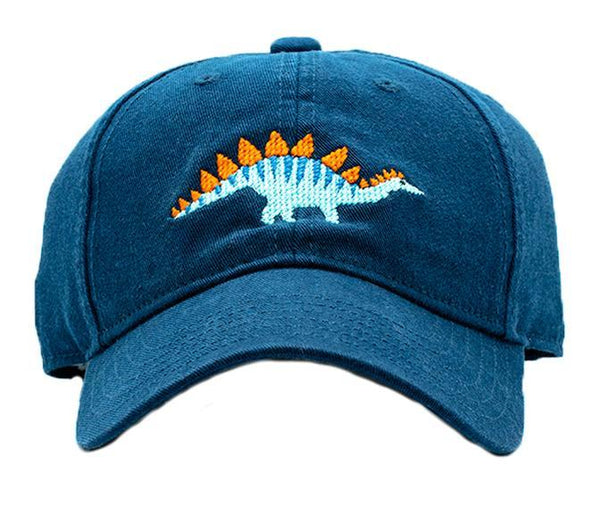 Kids Baseball Hat, Stegosaurus on Navy - Born Childrens Boutique