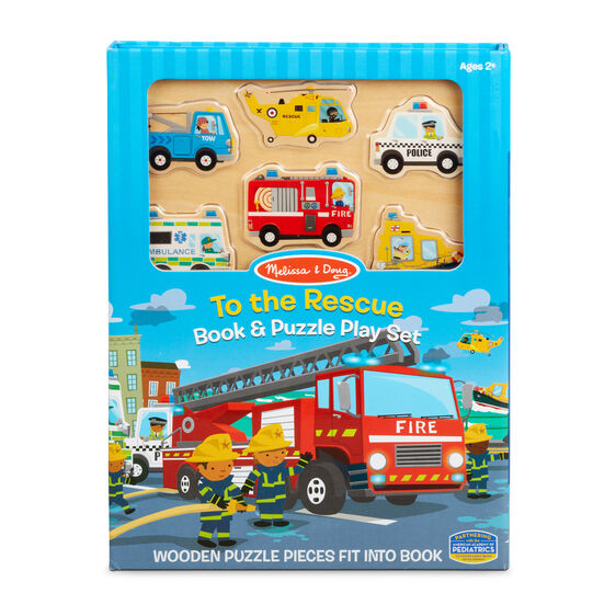 Book and Puzzle Play Set: To the Rescue - Born Childrens Boutique