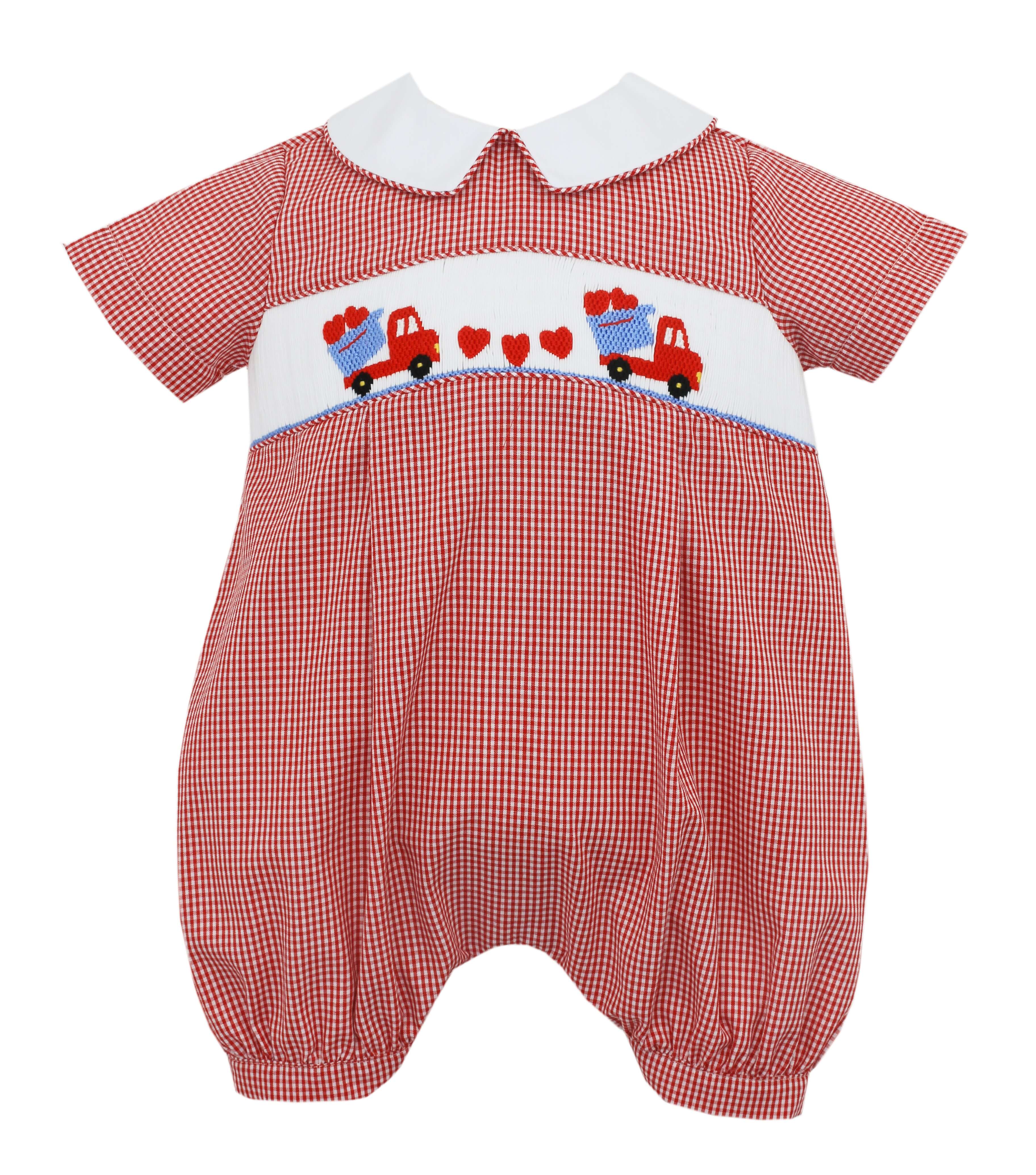 Sweet Hearts Boy Romper - Born Childrens Boutique
