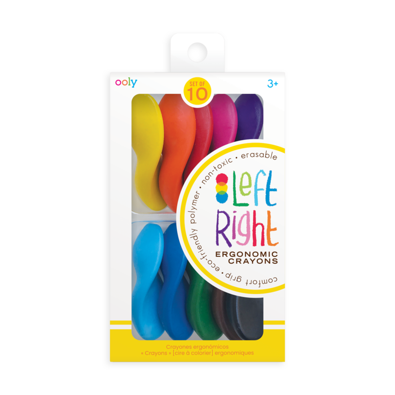 Left Right Crayons Set of 10 - Born Childrens Boutique