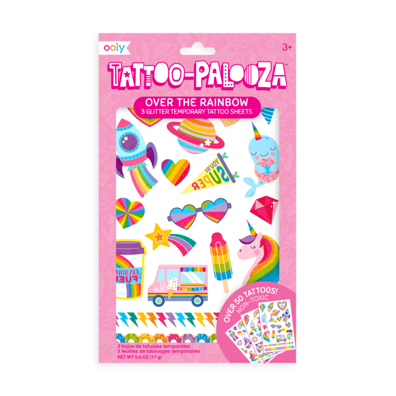 Tattoo Palooza Temp Tattoos - Over the Rainbow - Born Childrens Boutique