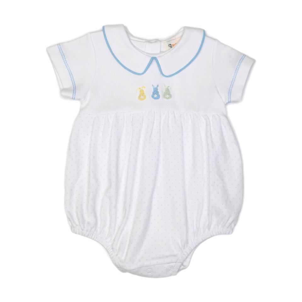 Three Knot Bunnies Blue Dot Bubble - Born Childrens Boutique