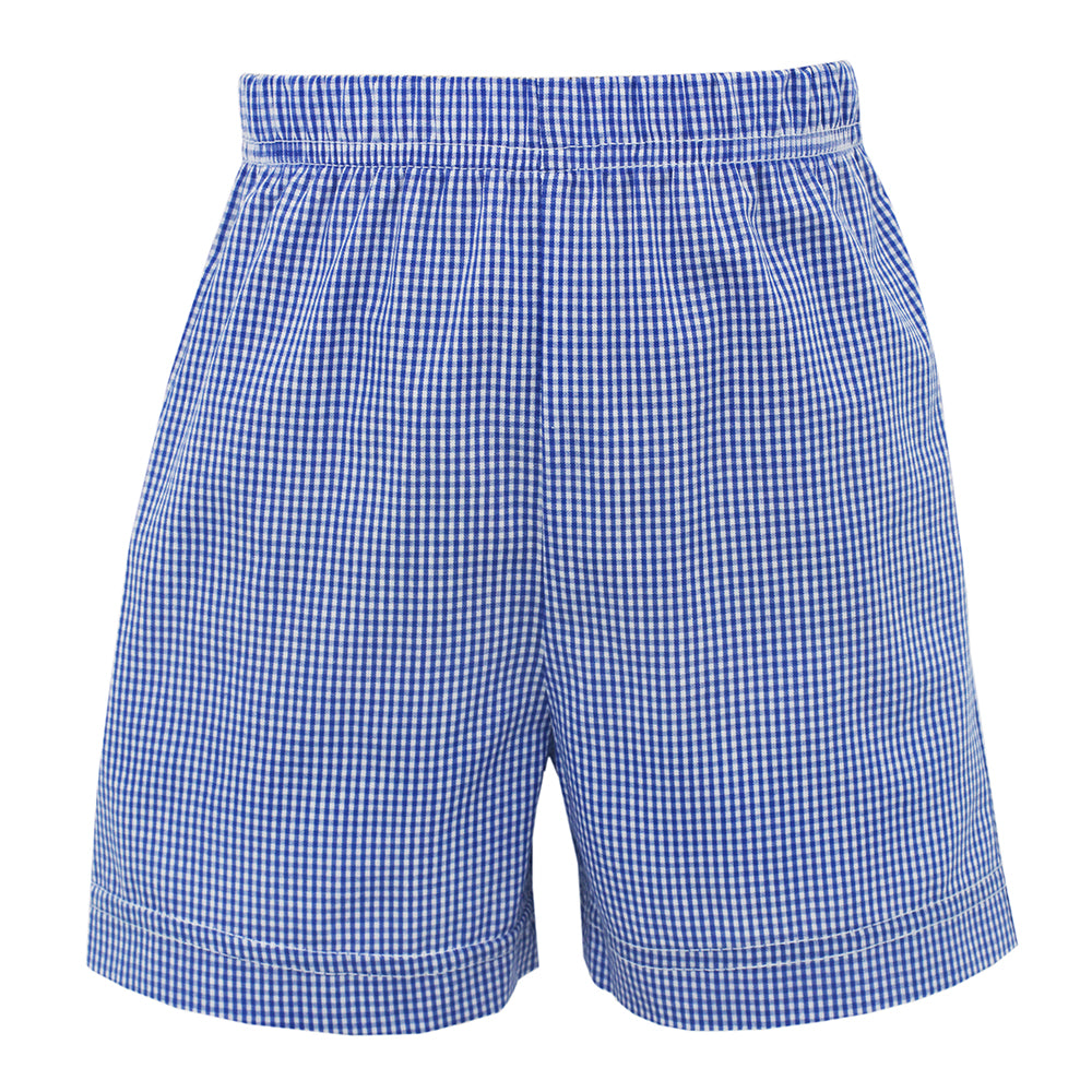 Football Players Boy Short Royal - Born Childrens Boutique