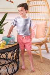 Shelton Shorts - Twill Nantucket Red/Nantucket Navy - Born Childrens Boutique